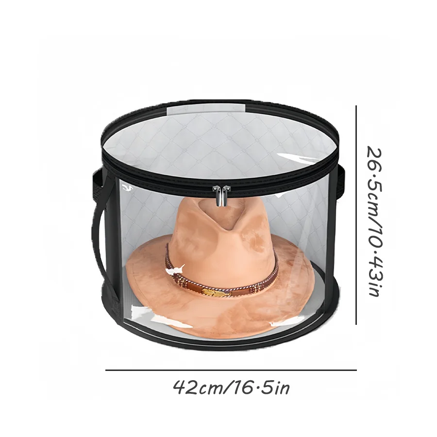 PVC Non-Woven Fabric Hat Storage Bag Durable Protective Case for Cap Organization And Protection 2