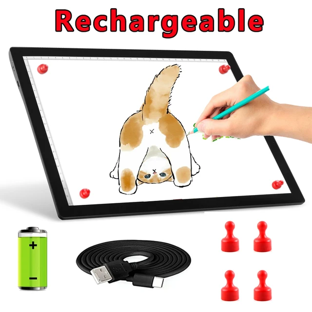 A4 Rechargeable Cordless Light Pad