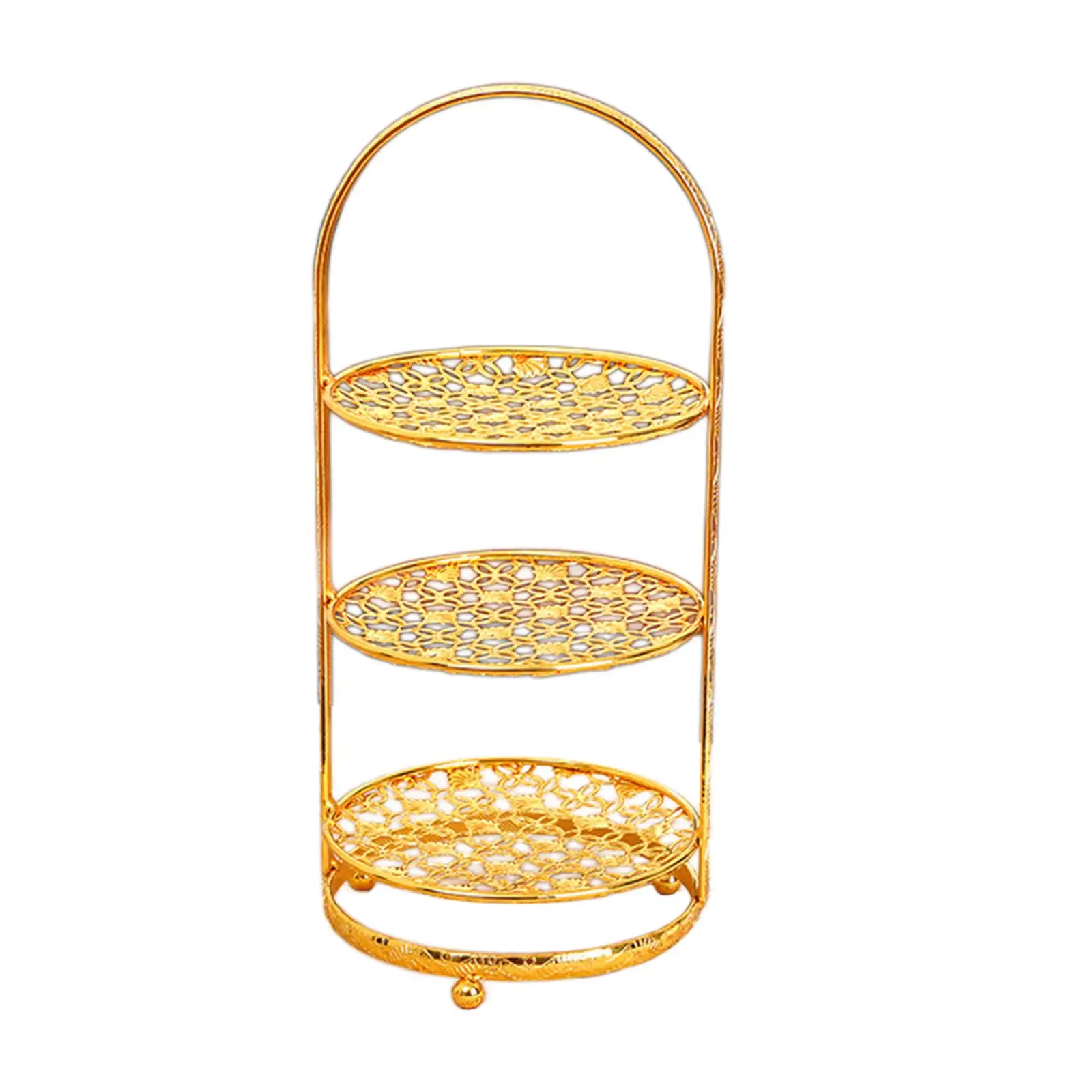 Iron Cake Stand Decoration Display Plate Cupcake Stand for Wedding Event Party Cookies Pie