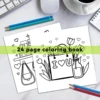 COZY GIRL VALENTINES Coloring Book for Adults Cute Drawing Book Perfect Gift for Party and Birthday 4