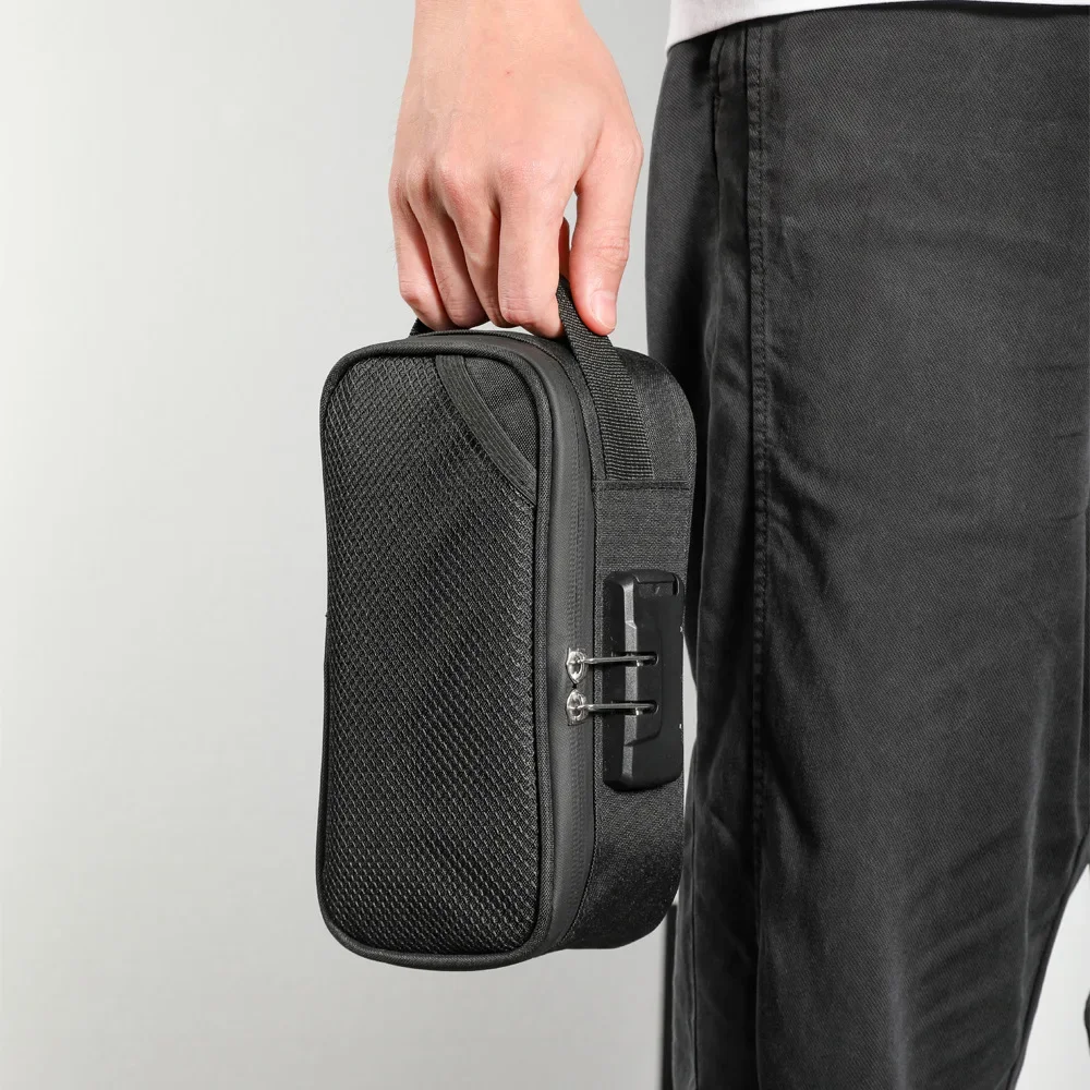 Borsa portaoggetti con serratura a combinazione Custodia portaoggetti a