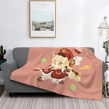 

Klee Genshin Impact Anime Blanket Velvet Cute Lightweight Throw Blankets for Car Sofa Couch Bed Rug