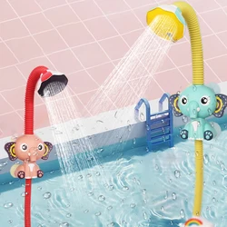 Children's Elephant-shaped Electric Shower, Adjustable, Baby Bath Time Toy With Flowing Water Feature