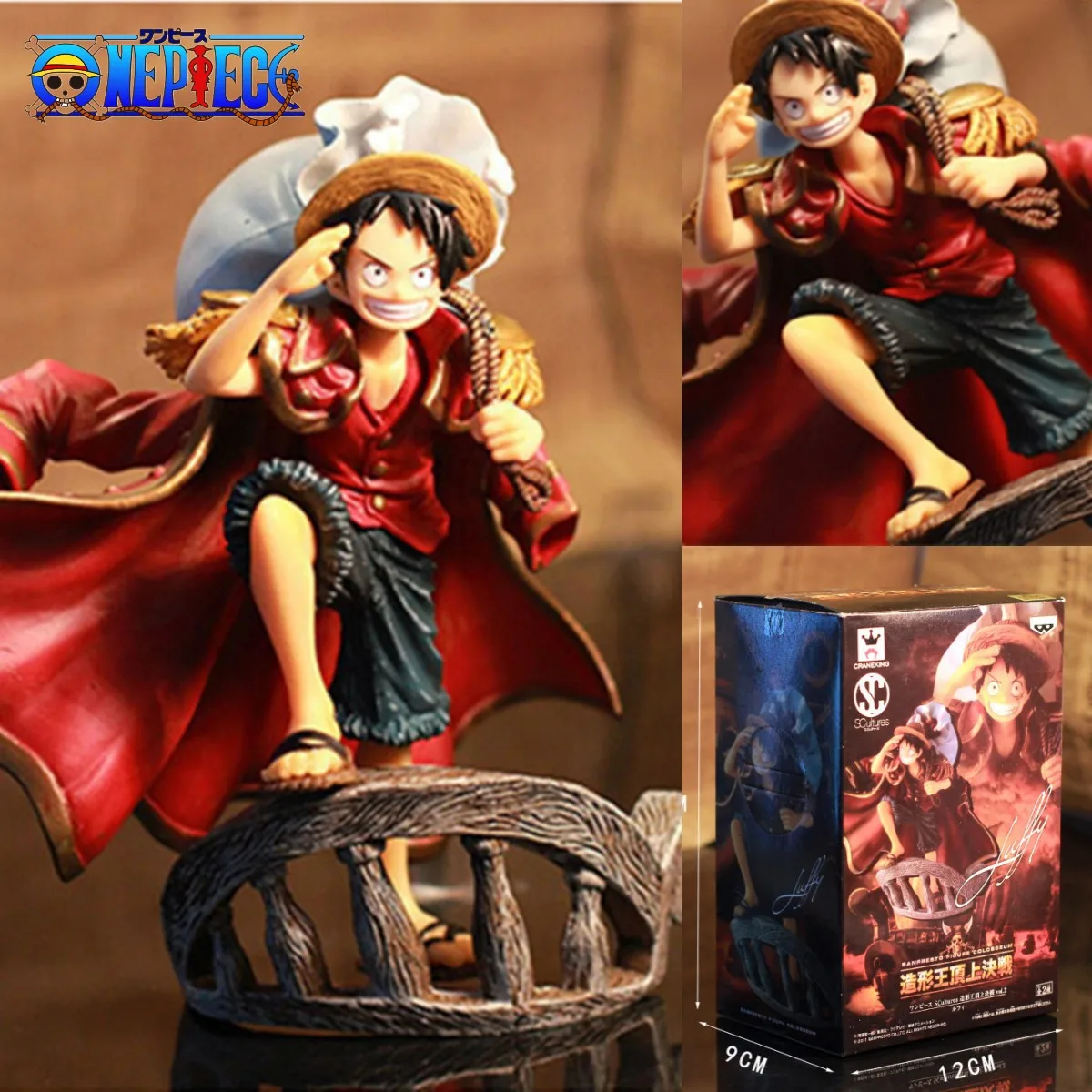 16Cm One Piece Monkey D Rufy Anime Figure Standing Action Figurine Modello In Pvc Statua Da Collezione Decorazione Desktop Giocattolo Regalo