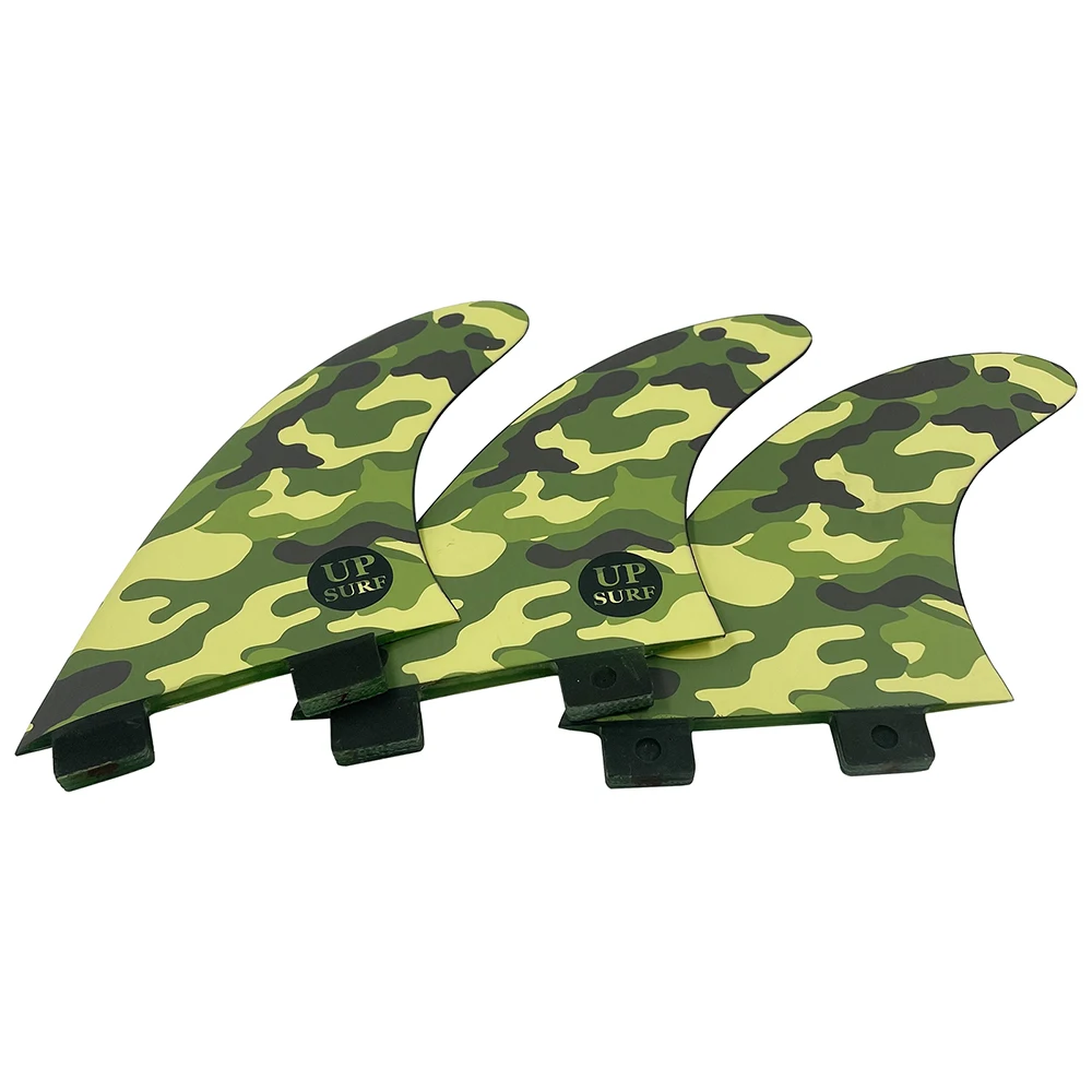 Surfboard Fin UPSURF FCS/FUTURE G3/AM2/GAM Tri Thruster 3pcs-Honeycomb Carbon & Fiberglass SUP Paddle Surfboard Fins Set