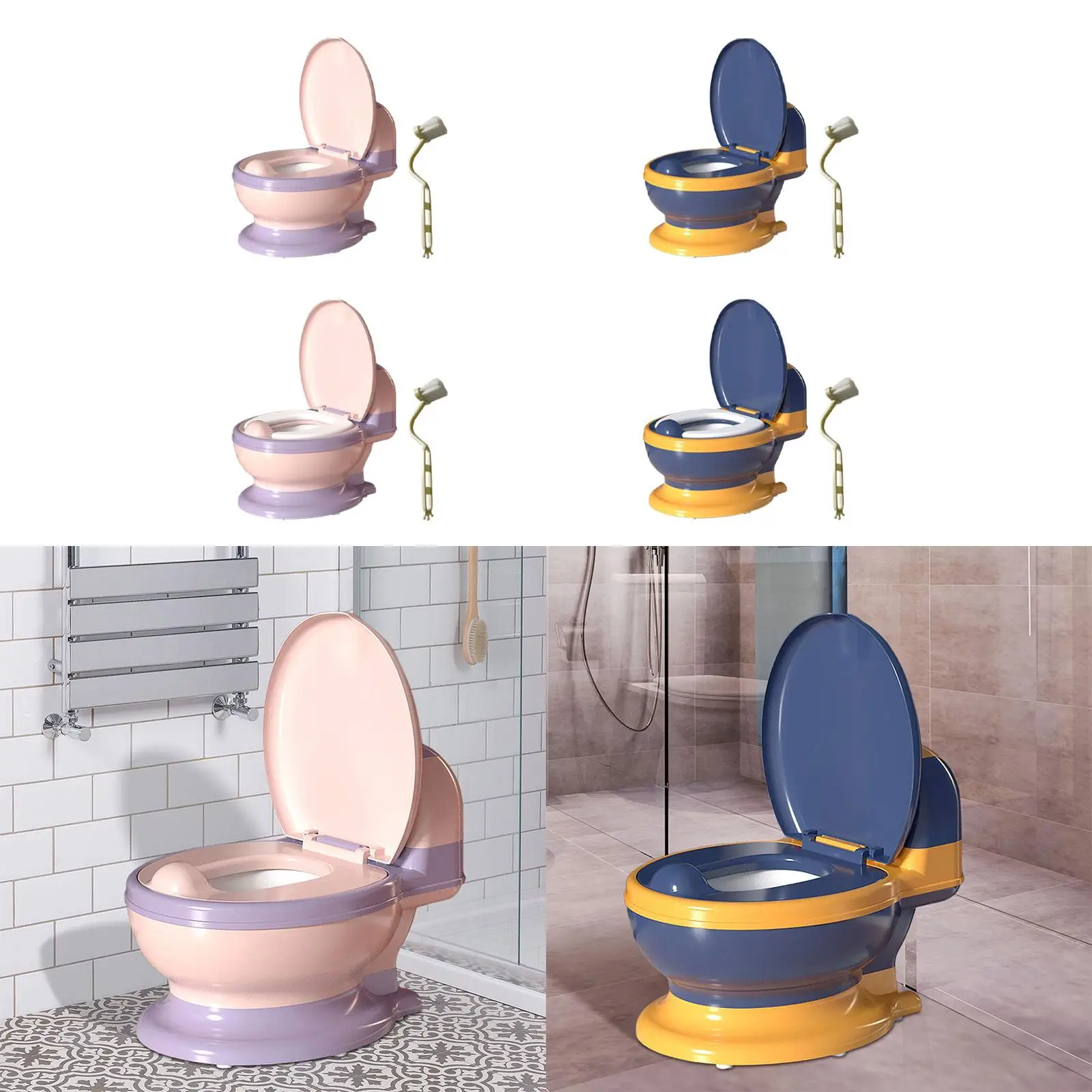 Baby Potty Toilet Comfortable with Spilling Guard Potty Kids Babies 3