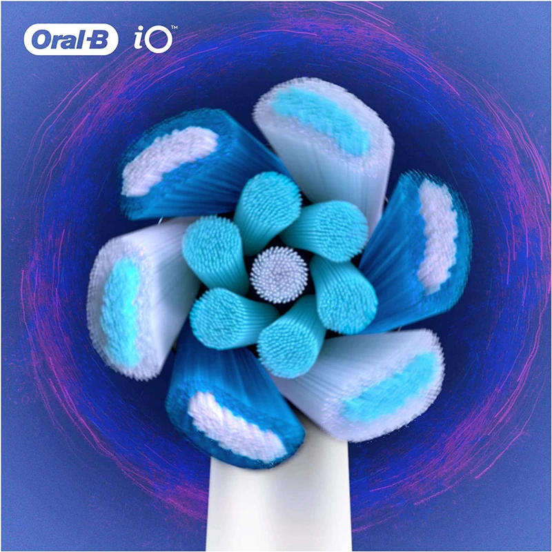 Oral B Electric Toothbrush Heads Oral-B - iO Ultimate Clean Replacement Heads Angled Bristles for Deeper Plaque Removal 3 Pieces