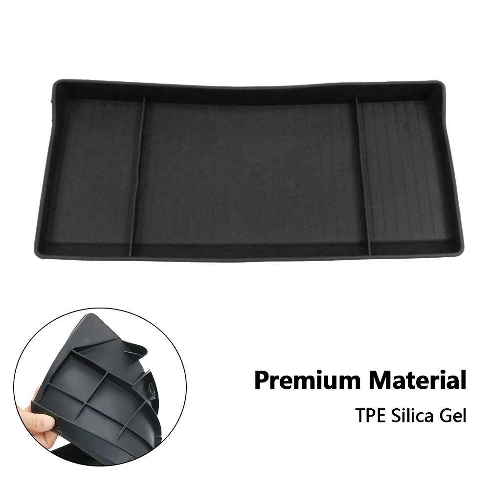 

Car Organizer For Tesla Model Y Model 3 Screen Rear Storage Box Invisible Organizer Tray Dashboard Storage Box Intérieur