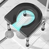 Elderly Squat Toilet Seat Stool Potty Chair for Bathroom Multi Uses Stable Bottom Trong Bearing Capacity Commodes Chairs Folding 5