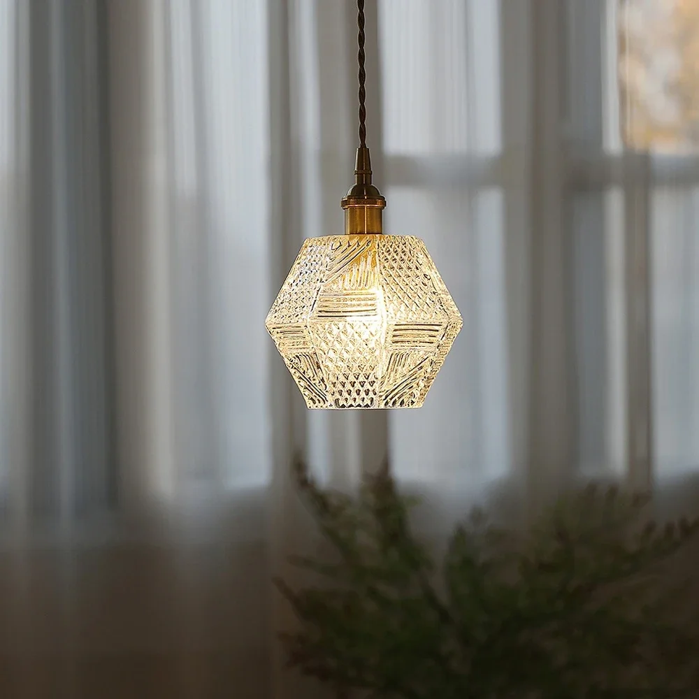 

Modern Pendant Light Glass Lampshade Brass Pendant Lamp Corridor Loft Hanging Light for Ceiling Home Lighting Fixture Chandelier