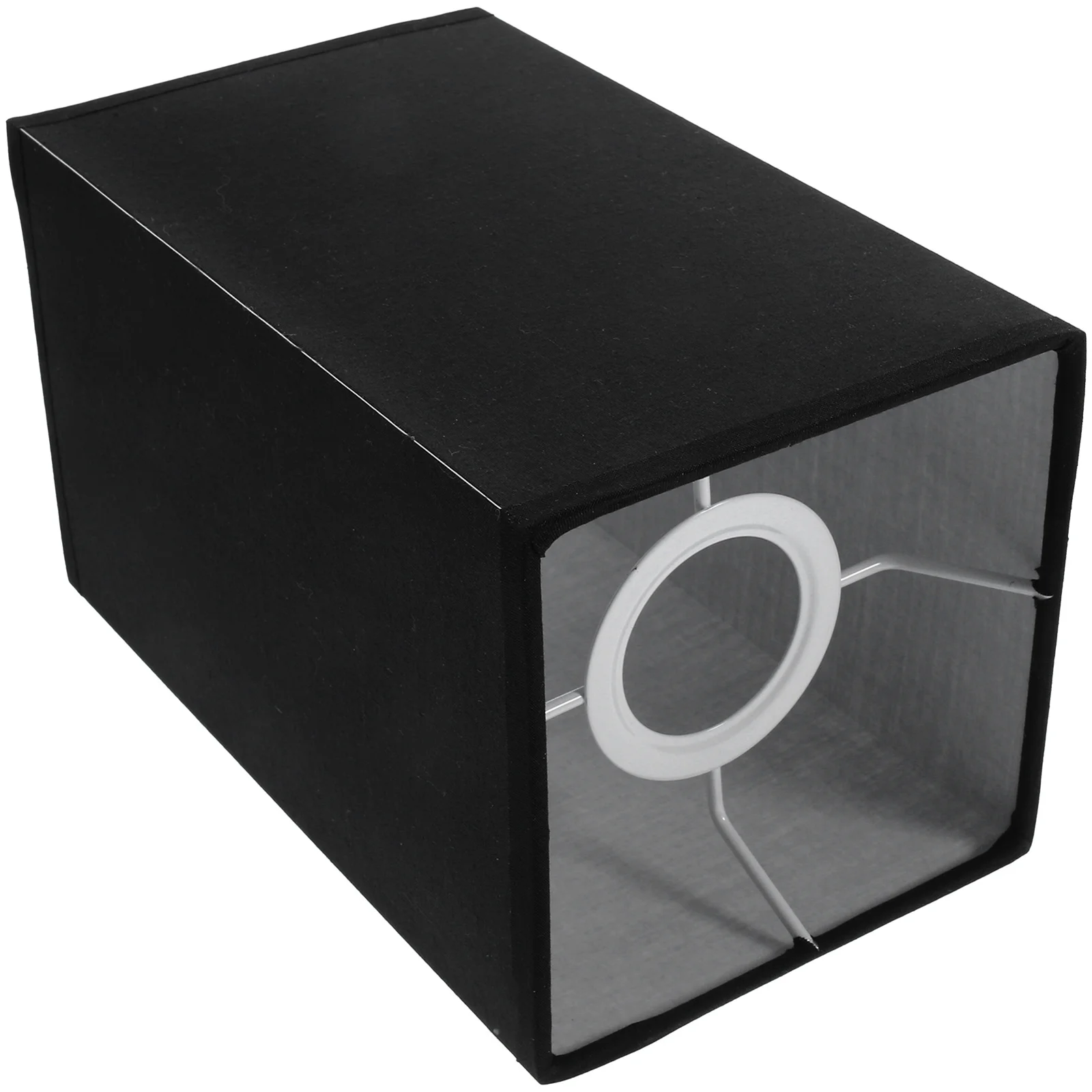 

Rectangular Linen Lamp Cover Replacement Modern Style E27 Table Lamp Shade Black Detachable Floor Lampshade Desk Wall