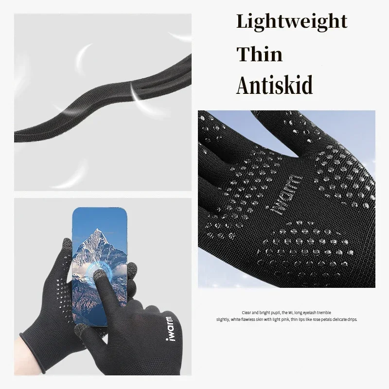 Sunscreen Touchscreen Gloves for Men Women Outdoor Riding Driving