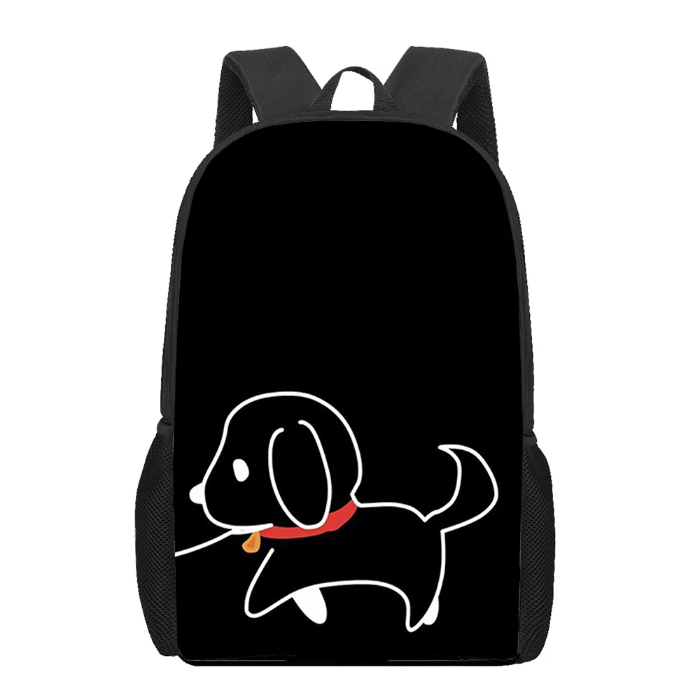 Black white art couple 3D Printed Book Bag Men 16 Inch Backpack For Teen Boys Kindergarten Bagpack Children Mochila