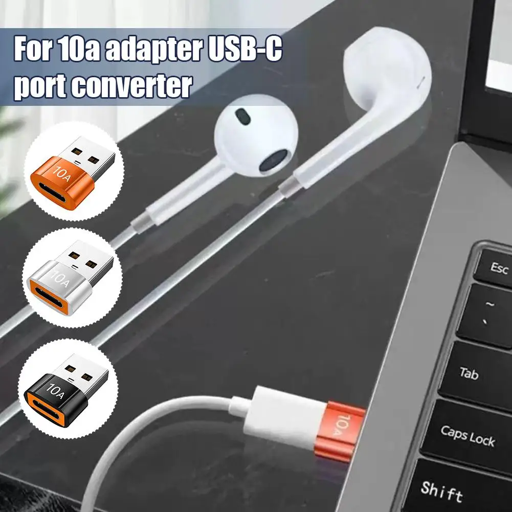 10A USB 3.0 OTG 어댑터 USB 암-타입 C 수 PD 고속 충전 컨버터 알루미늄 합금 고속 데이터 전송 커넥터