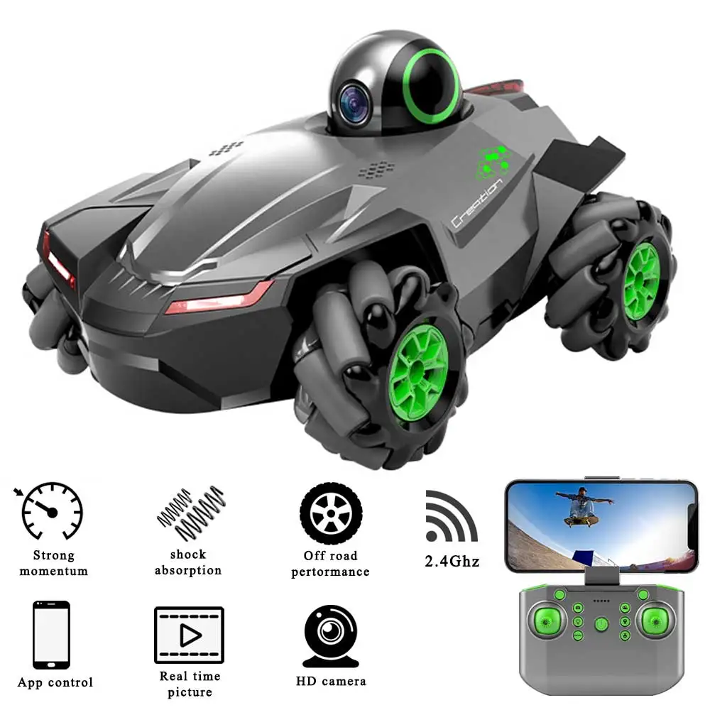 HD 와이파이 FPV 카메라 장착 스턴트 오프로드 자동차, 리모컨 RC카 1:18, 2.4G 라디오 컨트롤 클라이밍 카, 어린이 장난감
