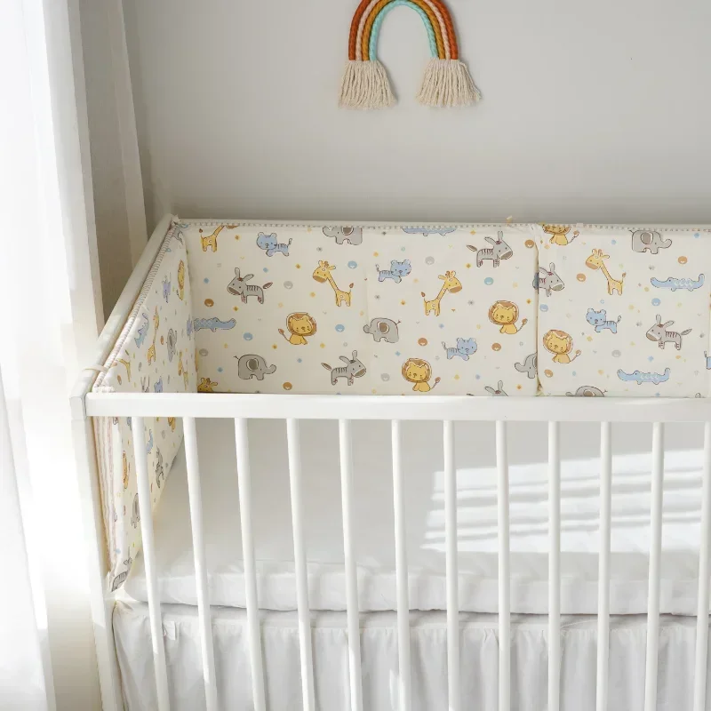 120x30cm Anti Collision Protector Soft Baby Crib Bumpers Newborn Toddler Bed Teen Room Decor Cartoon Four Seasons Universal crib bumper