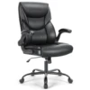 JHK Ergonomic PU Leather Padded Armrest Living Room Rocking Gaming Chair Swivel Wheel With Lumbar Support Gaming Chairs