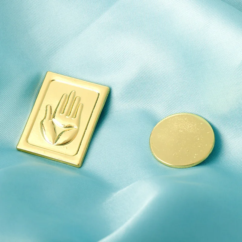 Anime Ring Game Cosplay Props Anime Brooches Game Brooch JoJos Bizarre Adventure Rings Brooch Figure Kujo Jotaro Adjustable Opening Ring Palm Badge Jewelry For Fans Gifts
