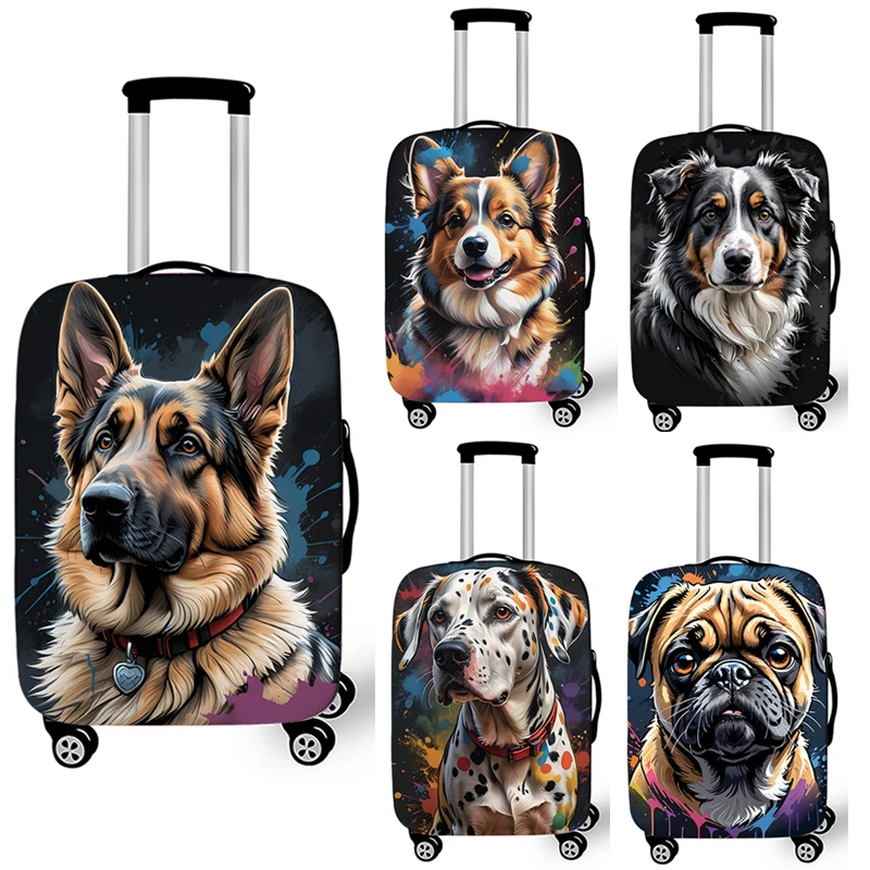 Dog Print Luggage Cover for Travelling