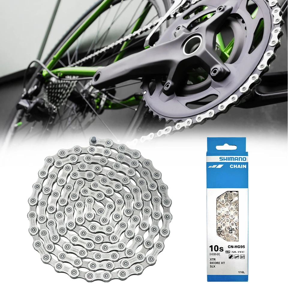 Road MTB Bicycle Chain 10 Speed Road Mountain Bicycle 116L Chain