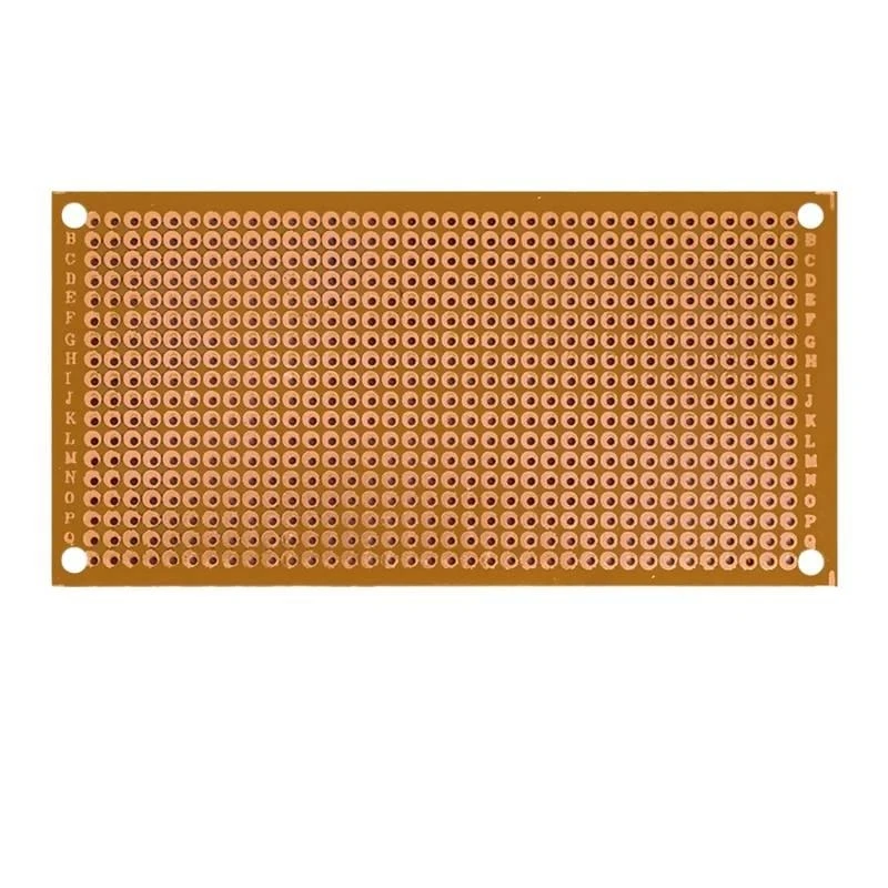 1PCS 5×10cm 범용 무납땜 프로토타입 PCB: 조인트 홀이 있는 단면 주석 도금 구리판 - DIY 프로젝트에 이상적
