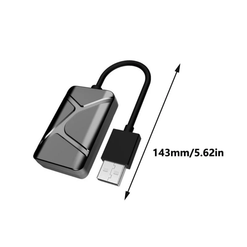 Advanced Wireless Play Adapter with Type C Connector Efficient ABS Play Adapter for CarPlay/Android Mobile OS Auto Integration