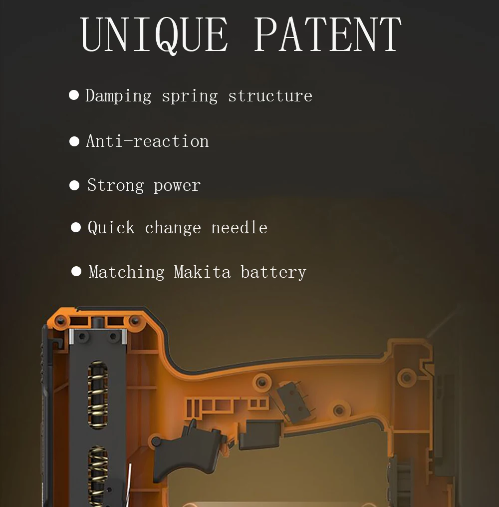 Electric Straight Nailer 1-3/8