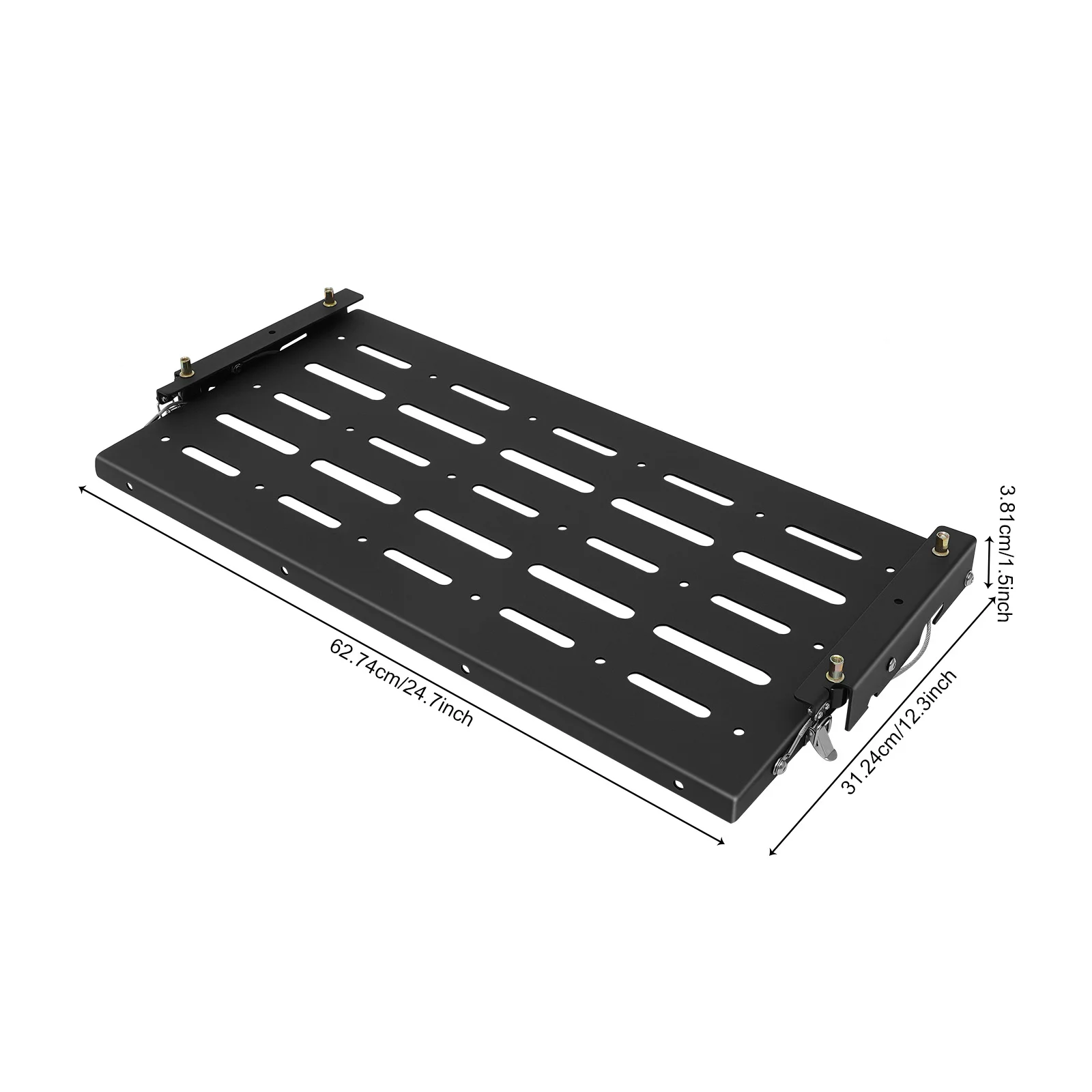 Klappbarer Heckklappen-Tisch für Wrangler JK 2007-2017, 34,01 kg Tragfähigkeit, faltbarer Picknicktisch aus Stahl für Camping am Heckklappen des Autos. – Detail 1