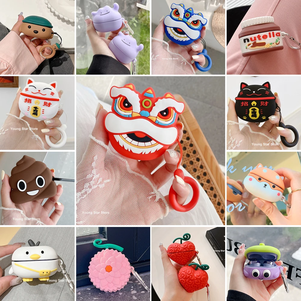 Custodia 3D Cartoon Anime Per Samsung Galaxy Buds Pro / Buds Live / Buds 2 / Buds2 Pro Custodia Protettiva Per Auricolari Accessori