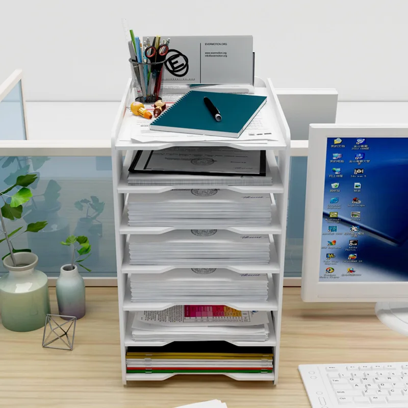 7 Layers Multifunction Document Trays File Papepr Letter Holder Stationery Storage Waterproof Desk Organizer Office Accessories file organizer