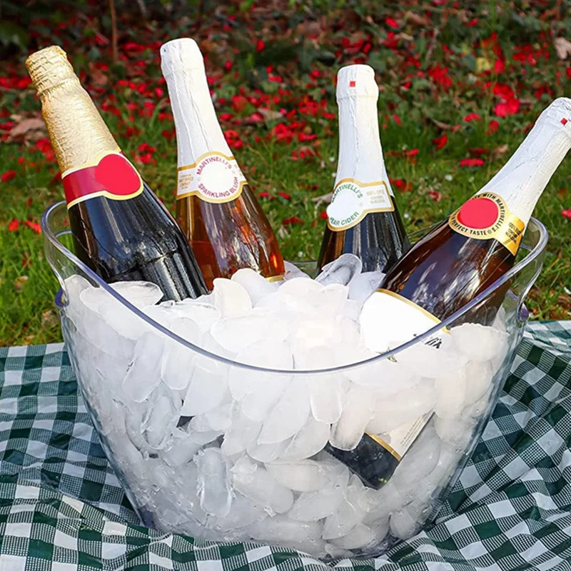 Large Ice Bucket For Cocktail Bar Mimosa Bar Supplies Ice Tub Champagne  Bucket Ice Buckets For Parties - AliExpress