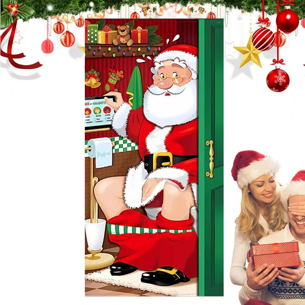 Kerstmis Vrolijk Kerstfeest Deurbord Rood