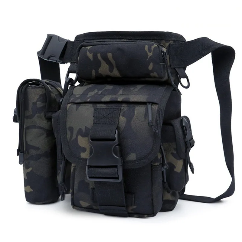 Outdoor Leg Bag Waist Bag Waterproof Mountaineering High Strength Durable Tactical Military Drop  With Water Bottle Case