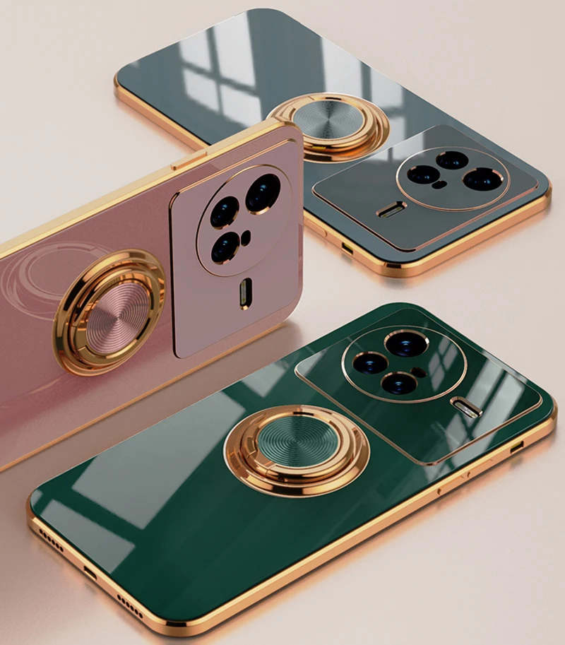 Luxury Electroplated Metal Holder Phone Case