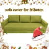 CRIUSJA Couch Cover Remake for  Friheten 3seater Sofa Cover, Friheten 3-seat Sofa-bed Cover, Linen Texture, Velvet, Plaid 2