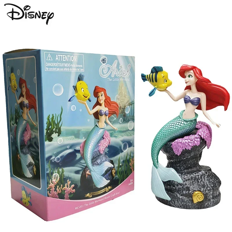 Disney The Little Mermaid Ariel Princess Action Figure Giocattoli Per Bambini Anime Modello Sitional Dolls Collection Room Car Decoration