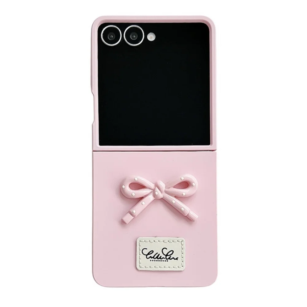 Chic 3D Polka Dot Bow Matte Phone Case in Candy Colors
