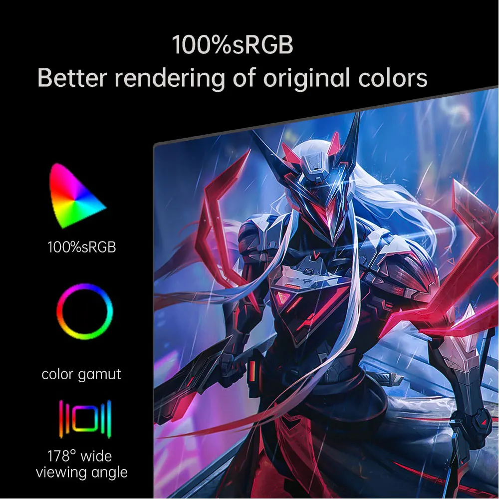 MUCAI-24 ġ  144Hz IPS ÷ FHD 165Hz ũž PC  г, ӿ ǻ ȭ HDMI ȣȯ, DP