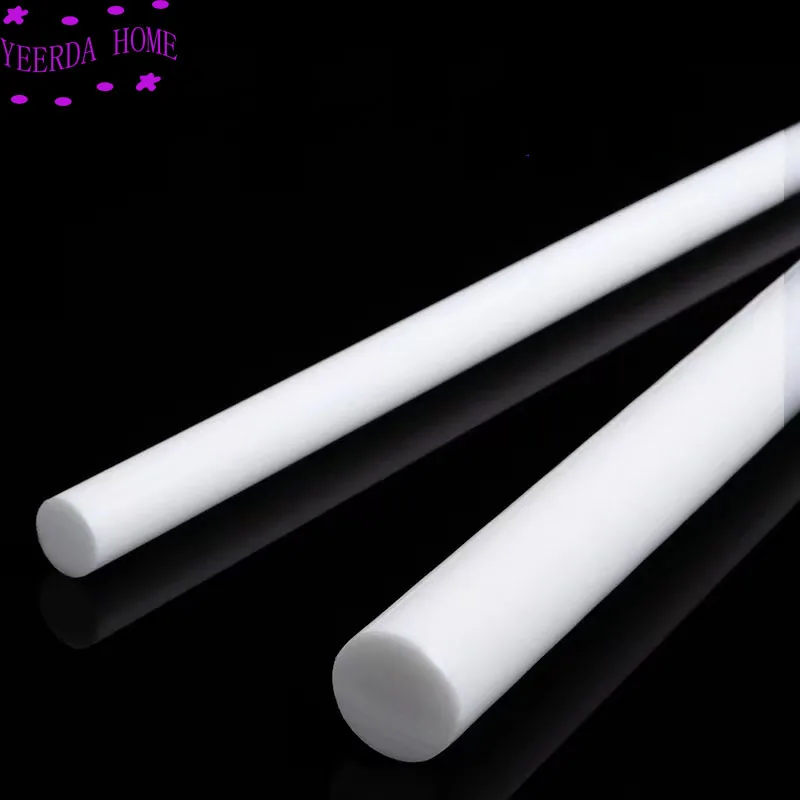 5~50cm PTFE bar White polytetrafluoroethylene bar environment-friendly non-toxic DIY PTFE plastic rod plastic rod plastic rod stick