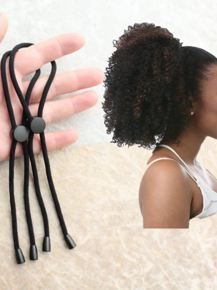 1-teiliges Haargummi, verstellbares Stirnband, Haarseil, Blasenstil, Pferdeschwanz, natürlich, lockig, Koteletten, elastischer Haarschutz, Haarband – Detail 12