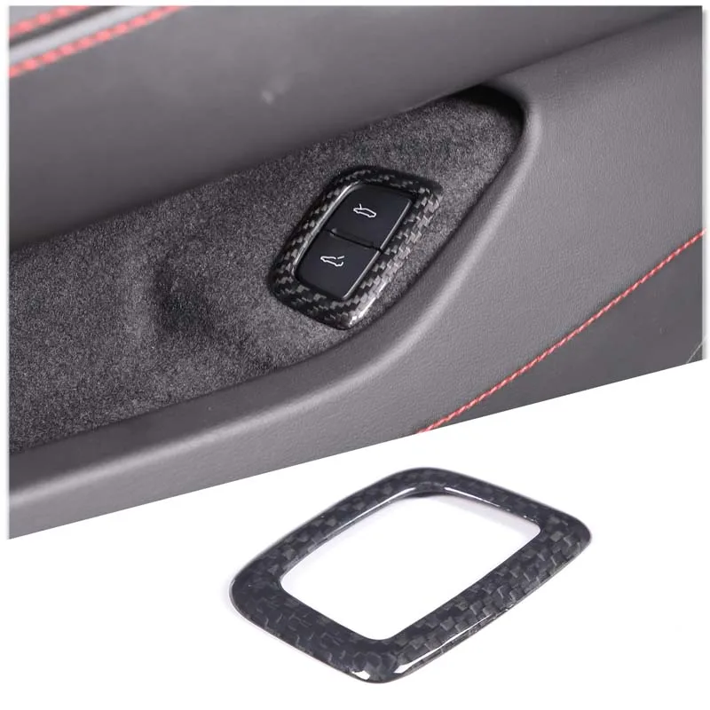 

For Corvette C8 Stingray Z51 Z06 2020-2023 Real Carbon Fiber Car Trunk Switch Button Frame Cover Sticker Trim Interior Accessory