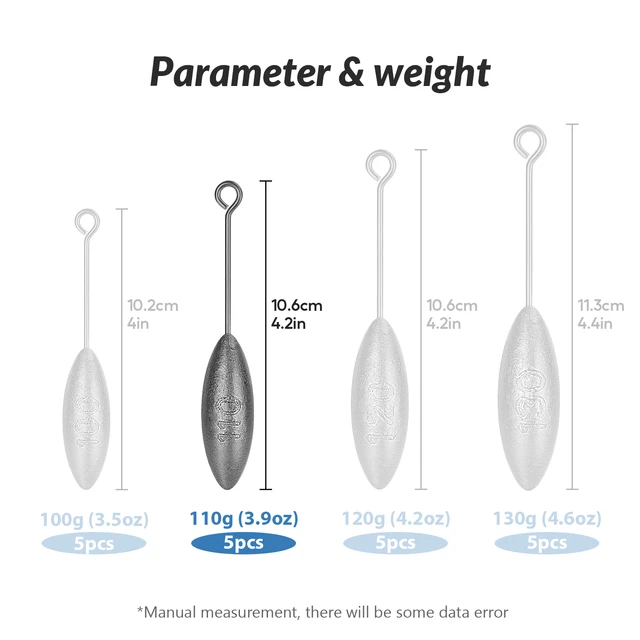 3Pcs Sputnik Sinker Weights Long Tail Fishing Weight Lead 3oz-7oz Saltwater  Surf Casting Sea Fishing Spider Sinker - AliExpress