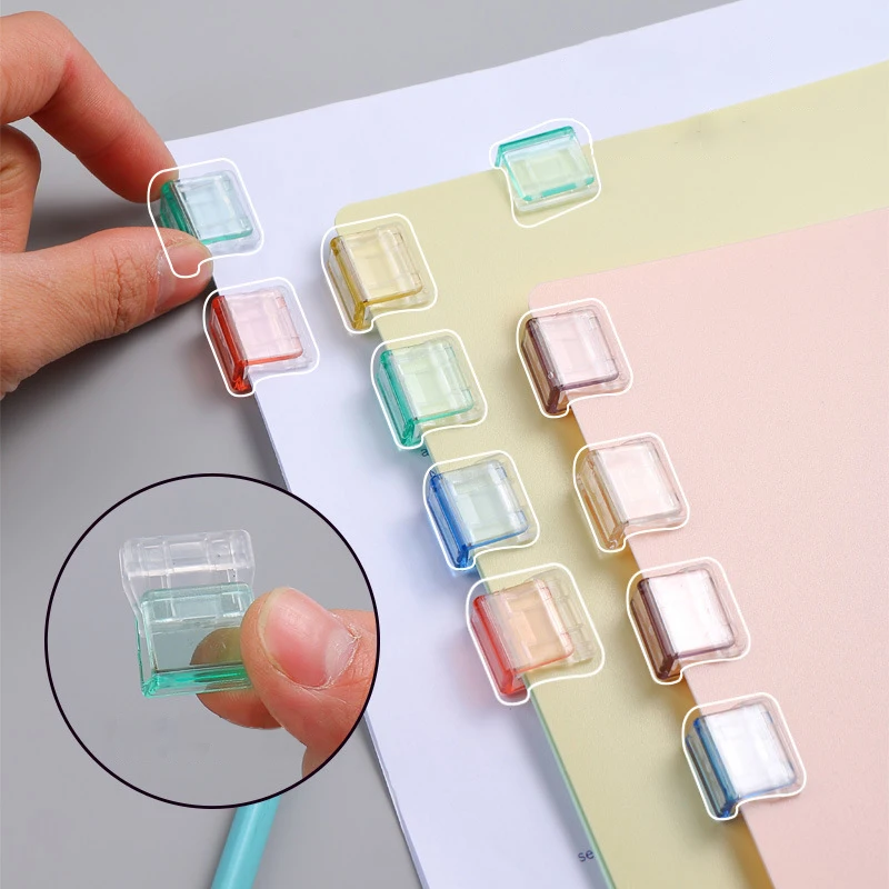 Binder Clips Paper Clips Jelly Color Paperclips For A4 Paper File Documents