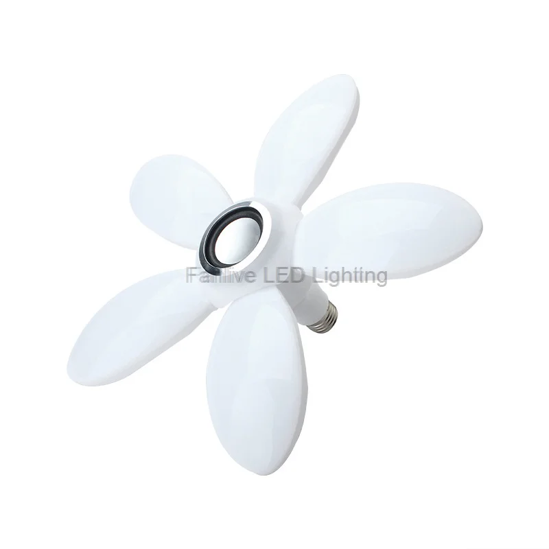 새로운 45w LED 접는 램프 연꽃 플래시 무선 블루투스 스피커 다섯 잎 Foldable LED 실행 램프 거실 장식