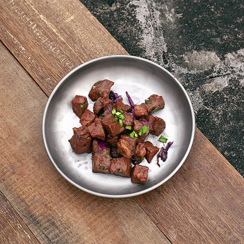Keith Titanium Plate Camping Titanium Dishes Saucer Outdoor Tableware Camping Plates Cutlery 5