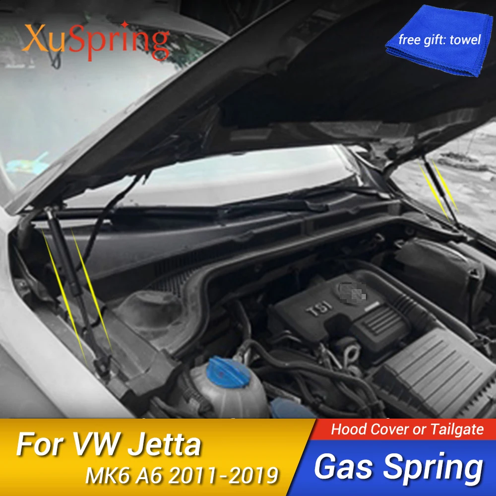 Bonnet Support Hydraulic Rod Strut Spring Shock Bars Bracket for VW Jetta 2011 2012 2013 2014 2015 mk6