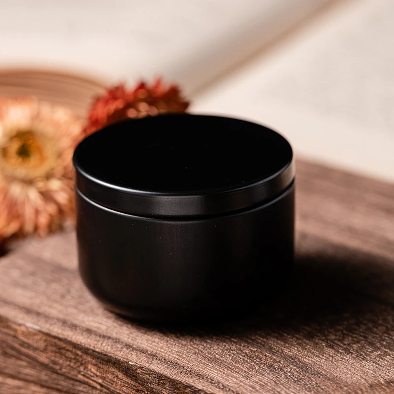 Aluminum Candle Tin 50ml Round Candle Containers Cosmetic Jars Oil Cream Pot Empty Aromatherapy Sealed Metal Can Travel candle containers