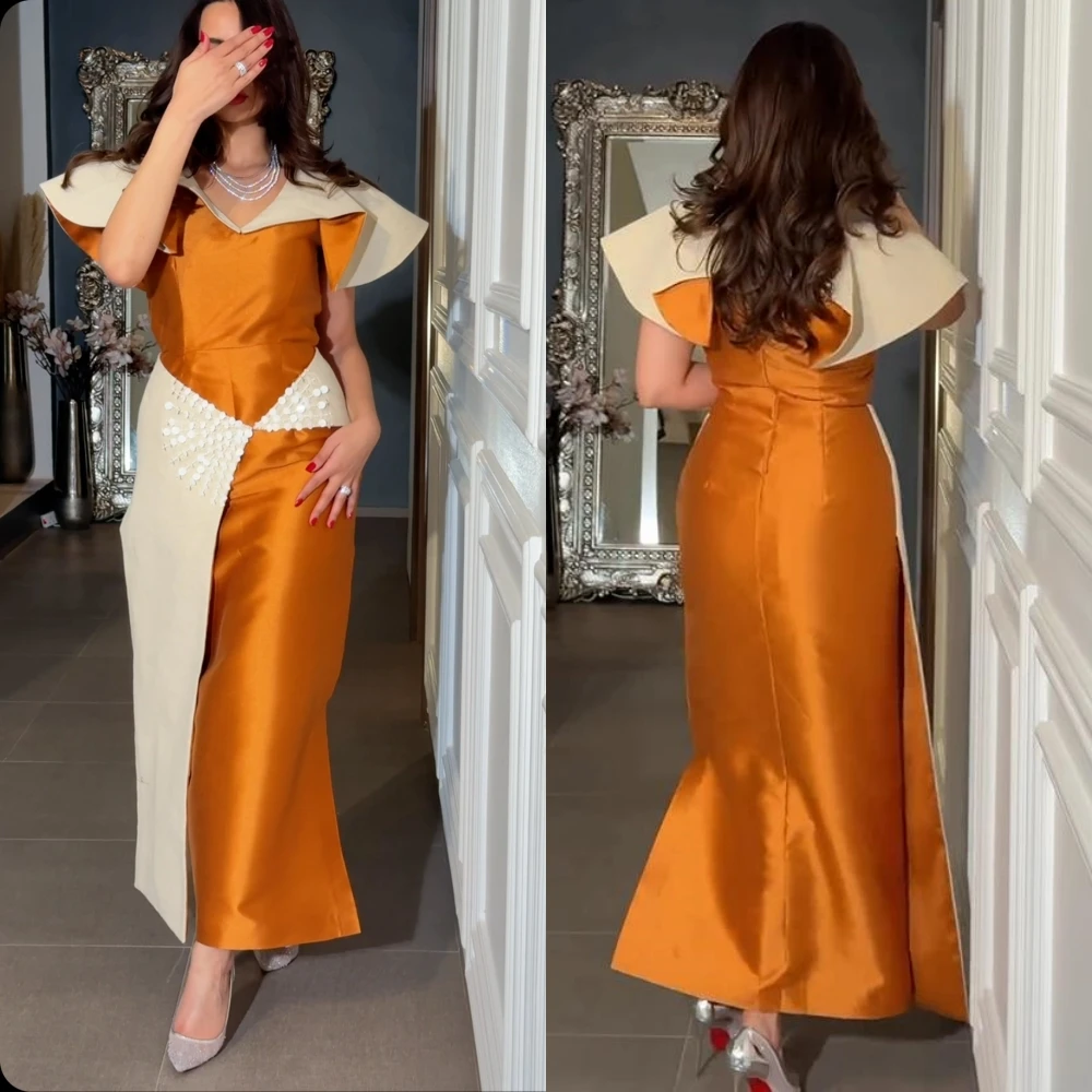 Prom Dress Saudi Arabia Prom Dress Saudi Arabia Satin Applique Beach A-line V-neck Bespoke Occasion Gown Midi Dresses prom dress saudi arabia prom dress saudi arabia satin feather formal evening a line v neck bespoke occasion gown midi dresses