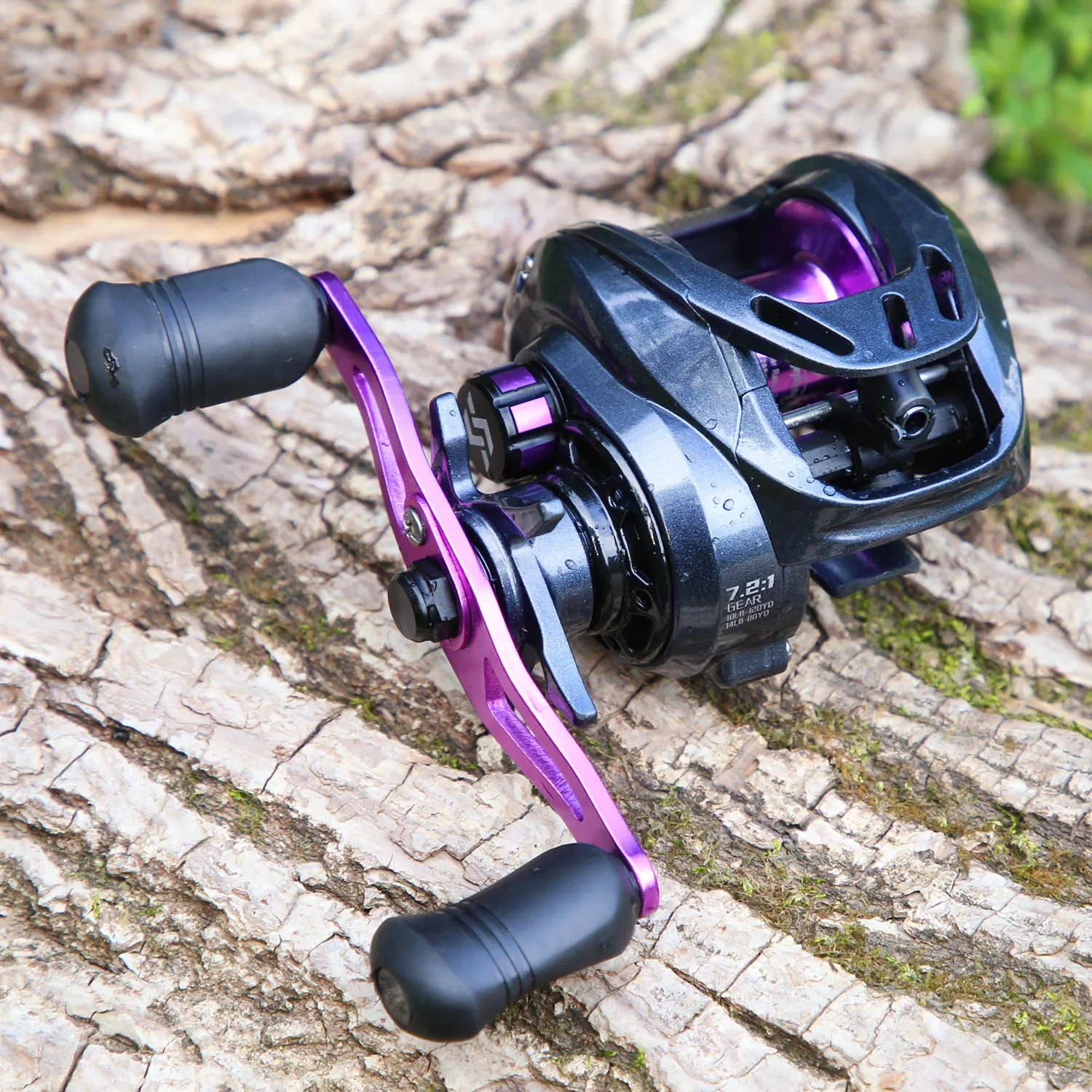 Sougayilang Purple Baitcasting Fishing Reel 7.2:1 High Speed Gear Ratio  Super-smooth Fishing Reel Max Drag 10kg Fishing Reels - AliExpress