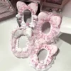 Pink Photocard Sleeve K-Pop Lace Kawaii Handmade Folder Photo Card Holder Toploader Photocard Protective Case 1